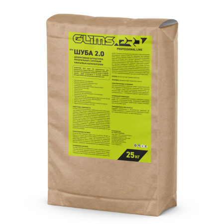 Штукатурка декоративная GLIMS®PRO DFM Шуба 2.0 минеральная