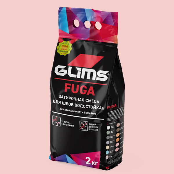 Затирка для швов GLIMS®Fuga межплиточная. Цвет: Чайная роза